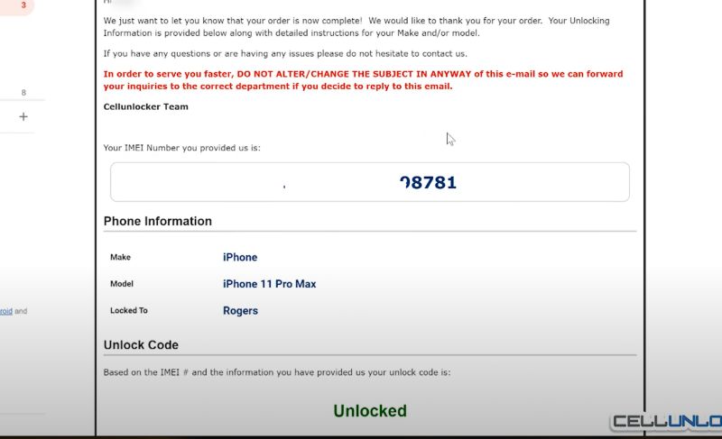 Unlocked email | CellUnlocker Net Review