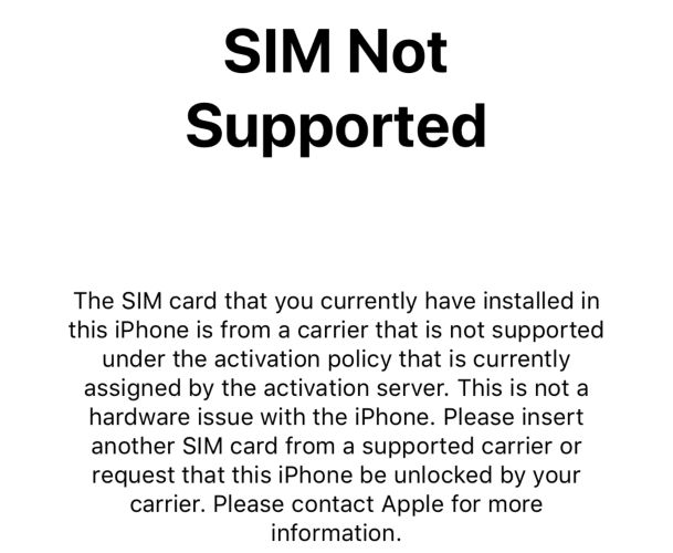 SIM Not Supported | Check If iPhone Is Unlocked Without SIM Card
