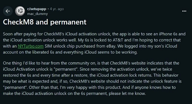 temporary unlock | Checkm8
