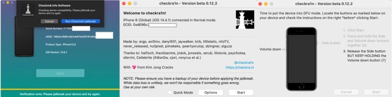 Checkra1n jailbreak | Checkm8