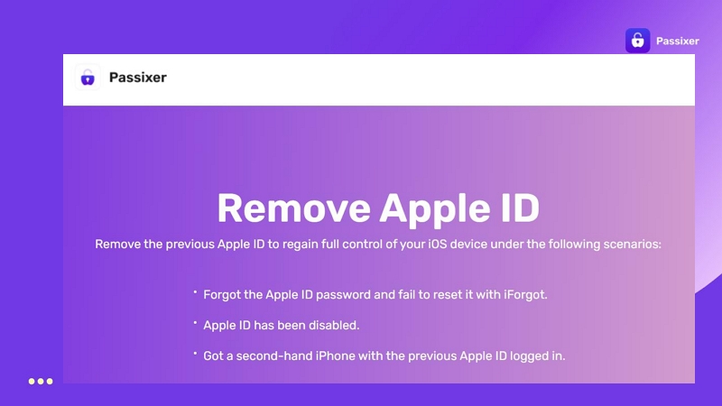Passixer Apple ID removal | unlock sim-locked iPhone