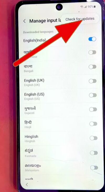 Check for Updates | Samsung frp bypass for free step 4