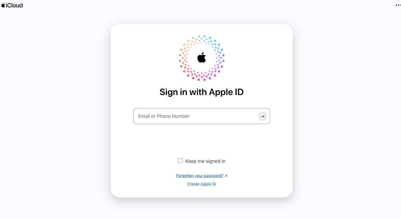 reset password in iCloud step 1 | Sign out of iCloud without password