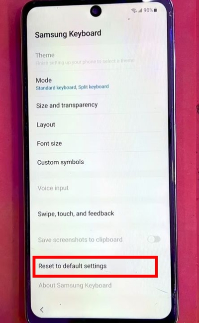Reset to Default Settings | Samsung frp bypass for free step 4