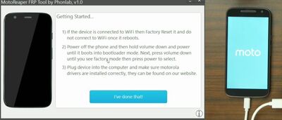 Connect Phone to Computer | Motorola FRP Bypass with Motorreaper