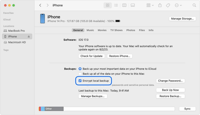 connect iPhone to the computer