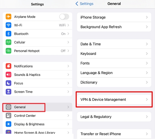 choose Device Management | Bypass Remote Management on iPhone