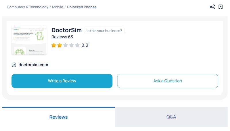 Trustpilot reviews | doctorSIM Review