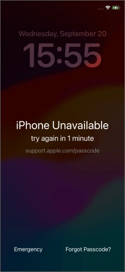 Enter Old Passcode iOS 17 step 1