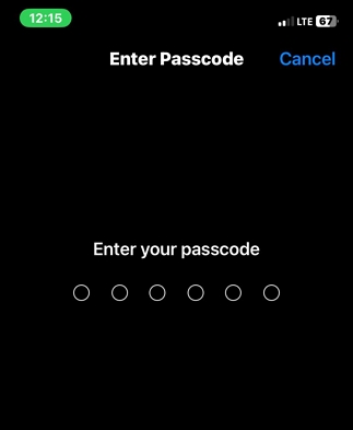 enter iPhone passcode | iPhone Passcode Expired Disable
