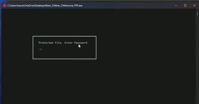 Enter password | Bypass Motorola FRP Lock using Moto Unlock Pro