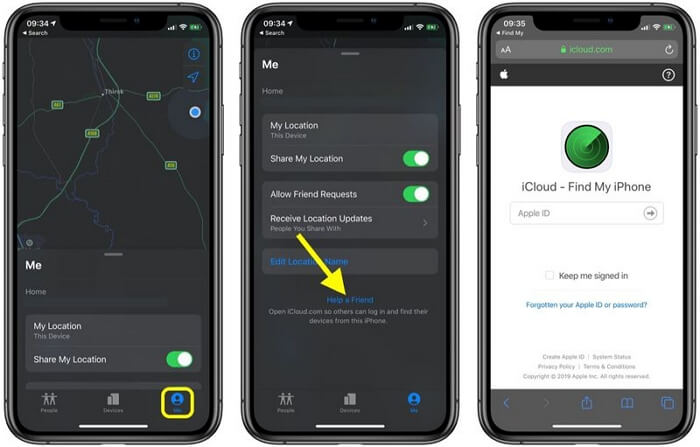 tap Help a Friend | bypass Disabled iPhone