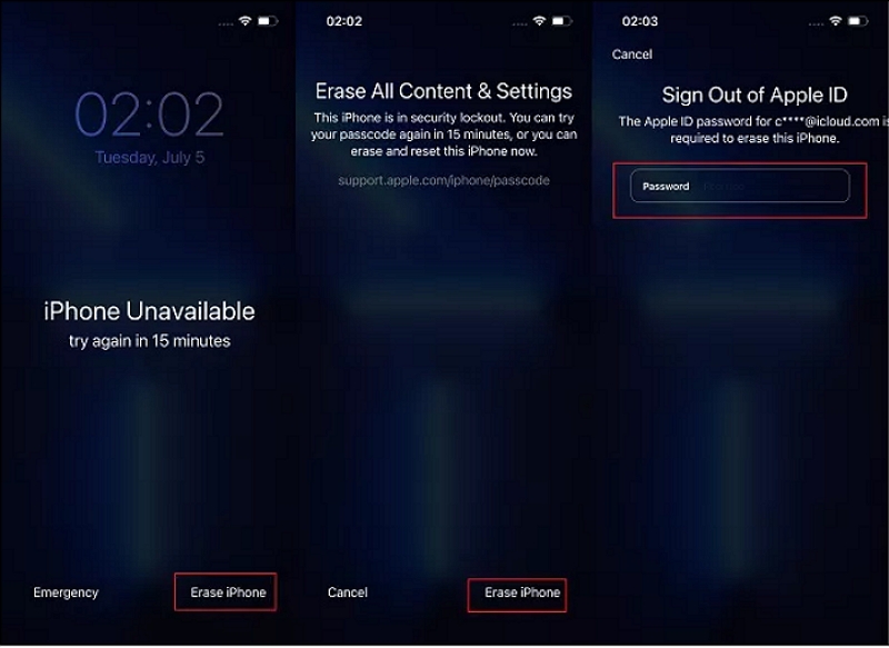 unlock iPhone with erase iphone option | unlock iphone without passcode using siri