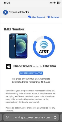 current status | ExpressUnlocks