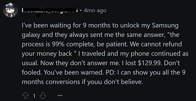 Reddit bad review | ExpressUnlocks