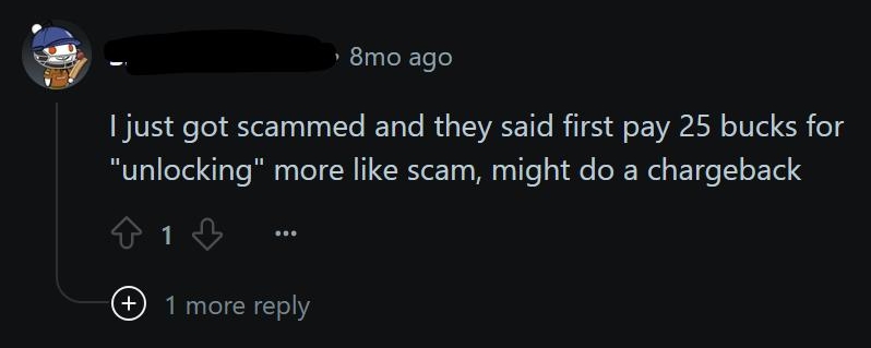 Reddit negative comment | ExpressUnlocks