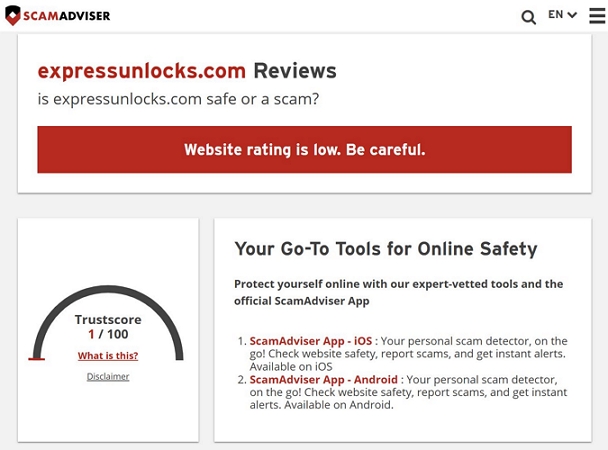 legit or scam | ExpressUnlocks
