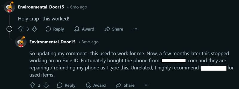 talk to Apple Support | iPhone Face ID Is Not Available