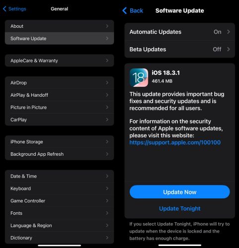 update iOS | iPhone Face ID Is Not Available