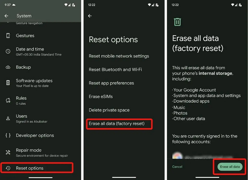 Reset Phone | how to factory reset android