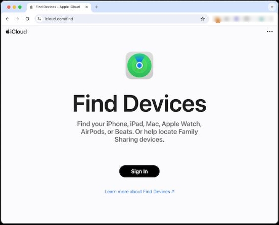visit iCloud site | Factory Reset iPad Without Apple ID