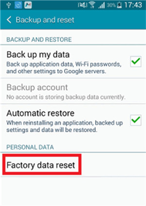 Verify your choice | how to factory reset android