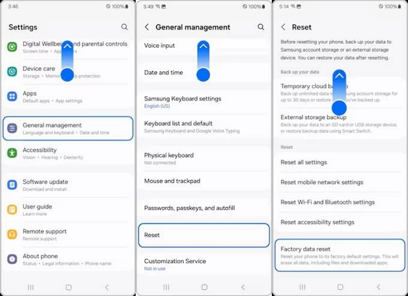 Delete All | how to factory reset android