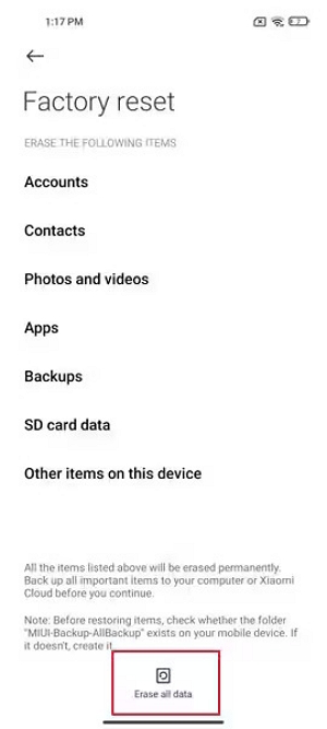 roughly 10 seconds | how to factory reset android