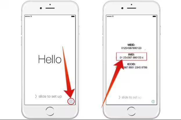 tap i | Get IMEI Number on iPhone If Locked