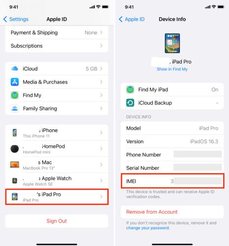 locate Devices | Get IMEI Number on iPhone If Locked