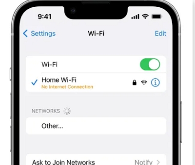 check network connection | Can’t Verify Apple ID on New iPhone/iPad