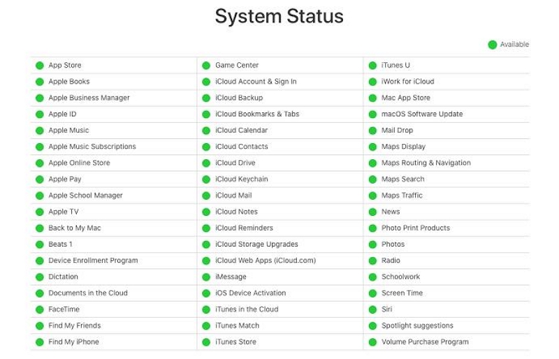 Verify Apple System Status | Apple ID Not Active