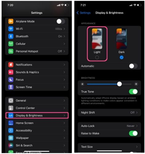 switch off Dark Mode | Face ID Not Available Try Setting Up Later