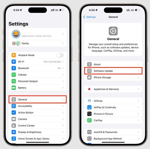 update iOS | Face ID Not Available Try Setting Up Later
