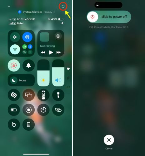 restart iPhone | iPhone Data Not Working