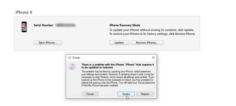 choose Restore | Fix iPhone Error 4013