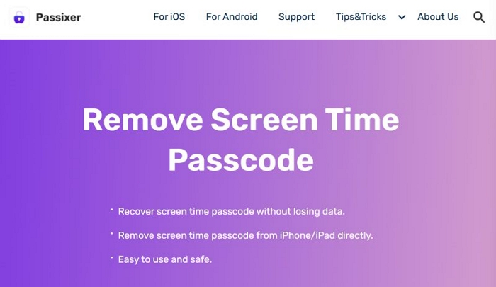 Passixer Screen Time Remover | Remove Passcode from iPad