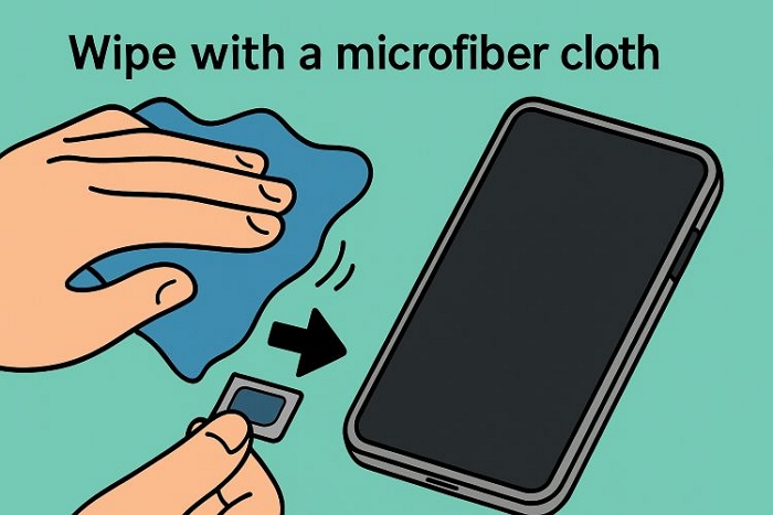 clear away dust | Fix No SIM iPhone