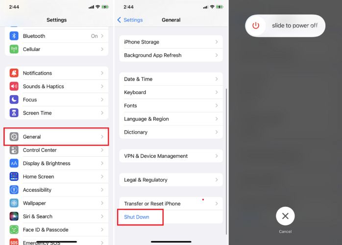 reboot iPhone | Fix No SIM iPhone