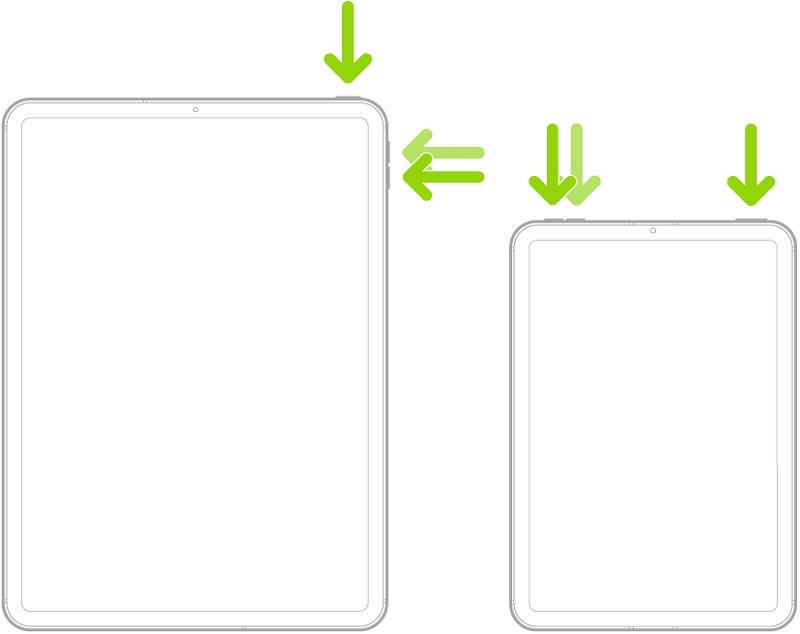 ホームボタンなしで iPad を強制再起動 | iPad が設定したことのないパスコードを要求する