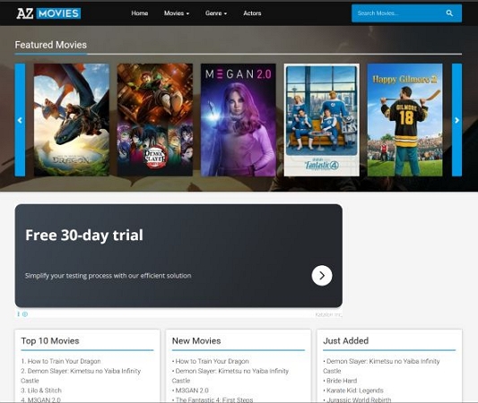 A2ZMovies | Unblocked Movie Sites for School