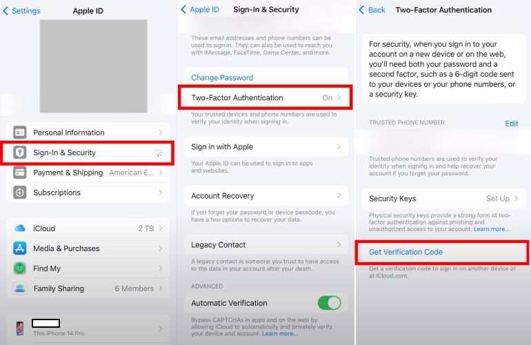 tap Get Verification Code | Get Apple ID Verification Code Without Phone 