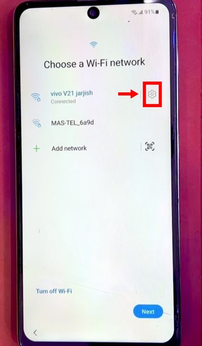 Settings icon | free Samsung frp bypass tool step 8