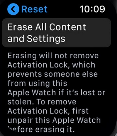 erase Apple Watch on itself | Bypass Apple Watch Passcode
