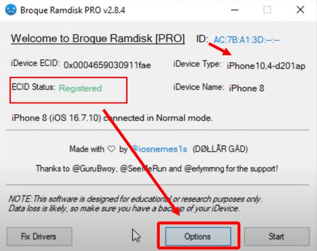 press Start | Broque Ramdisk Pro
