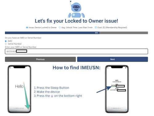enter IMEI | Unlockhere.com