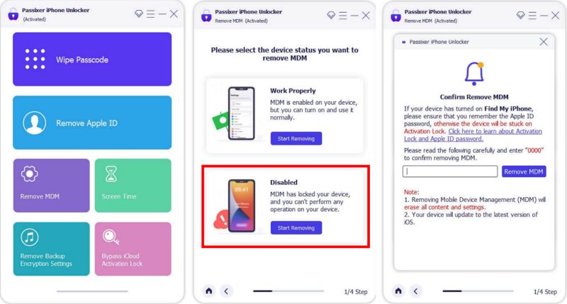 hit Start Removing | iActivate