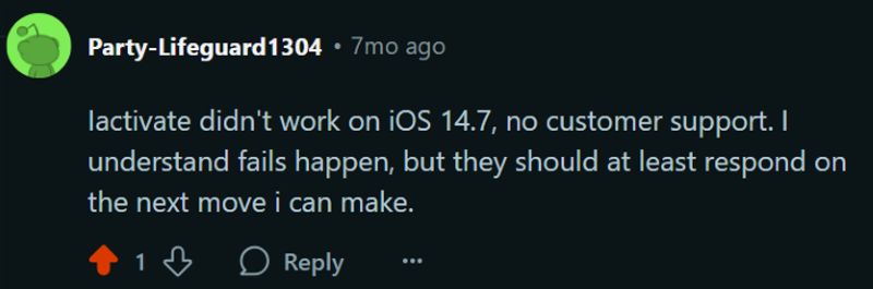 Reddit negative review | iActivate