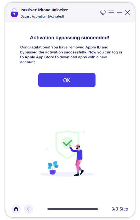 Passixer iPhone Unlocker step 3 | Bypass Activation Lock for Free