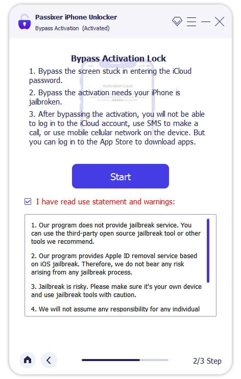 Passixer iPhone Unlocker step 3 | icloud bypass dns